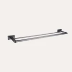 Wieszak na ręcznik podwójny Arcos – gun metal – Kolekcja Arcos – BOCCO Wieszak na ręcznik podwójny Arcos – gun metal