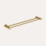 Wieszak na ręcznik podwójny Liora - złoto szczotkowane - Kolekcja Liora - BOCCO