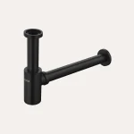 Syfon wysoki przelewowy – czarny mat -  - BOCCO