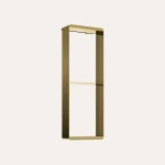 Półka wisząca pionowa wysoka – złoto szczotkowane -  - BOCCO