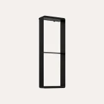 Półka wisząca pionowa wysoka – czarny mat -  - BOCCO