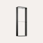 Półka wisząca pionowa wysoka – gun metal – – BOCCO Półka wisząca pionowa wysoka – gun metal