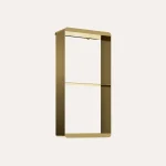 Półka wisząca pionowa niska – złoto szczotkowane -  - BOCCO