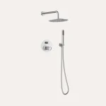 Zestaw prysznicowy podtynkowy Nebis – stal szczotkowana - Kolekcja Nebis - BOCCO