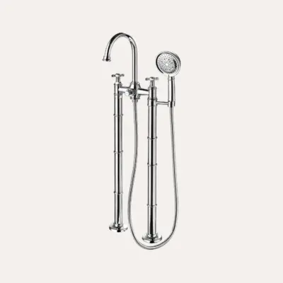 Bateria wannowa wolnostojąca Classic – chrom