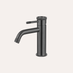 Bateria umywalkowa nablatowa niska Liora – gun metal - Kolekcja Liora - BOCCO