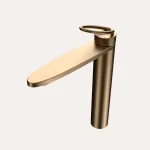 Bateria umywalkowa nablatowa wysoka Essia – złoto szczotkowane - Kolekcja Essia - BOCCO