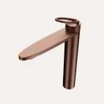 Bateria umywalkowa nablatowa wysoka Essia – różowe złoto szczotkowane - Kolekcja Essia - BOCCO