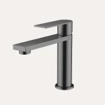 Bateria umywalkowa nablatowa niska Arcos – gun metal - Kolekcja Arcos - BOCCO