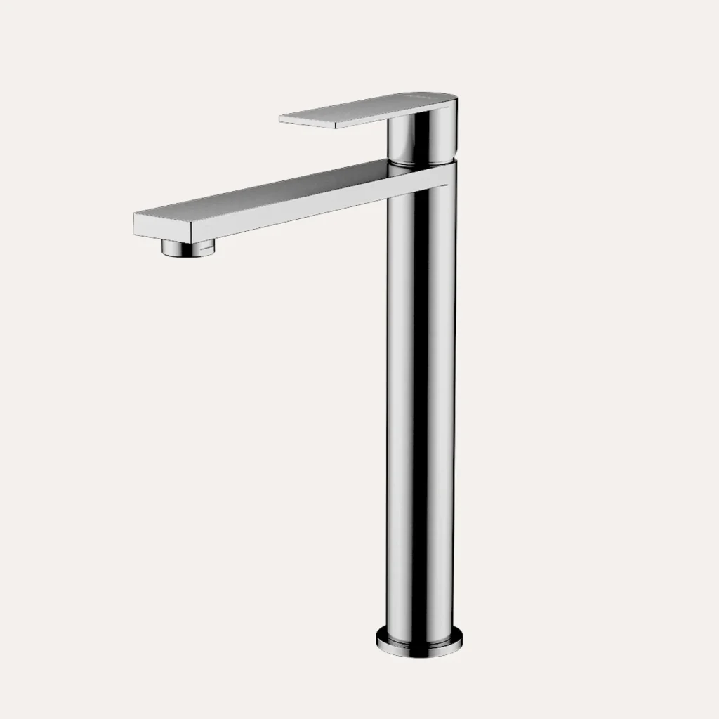 Bateria umywalkowa nablatowa wysoka Arcos – chrom - Kolekcja Arcos - BOCCO