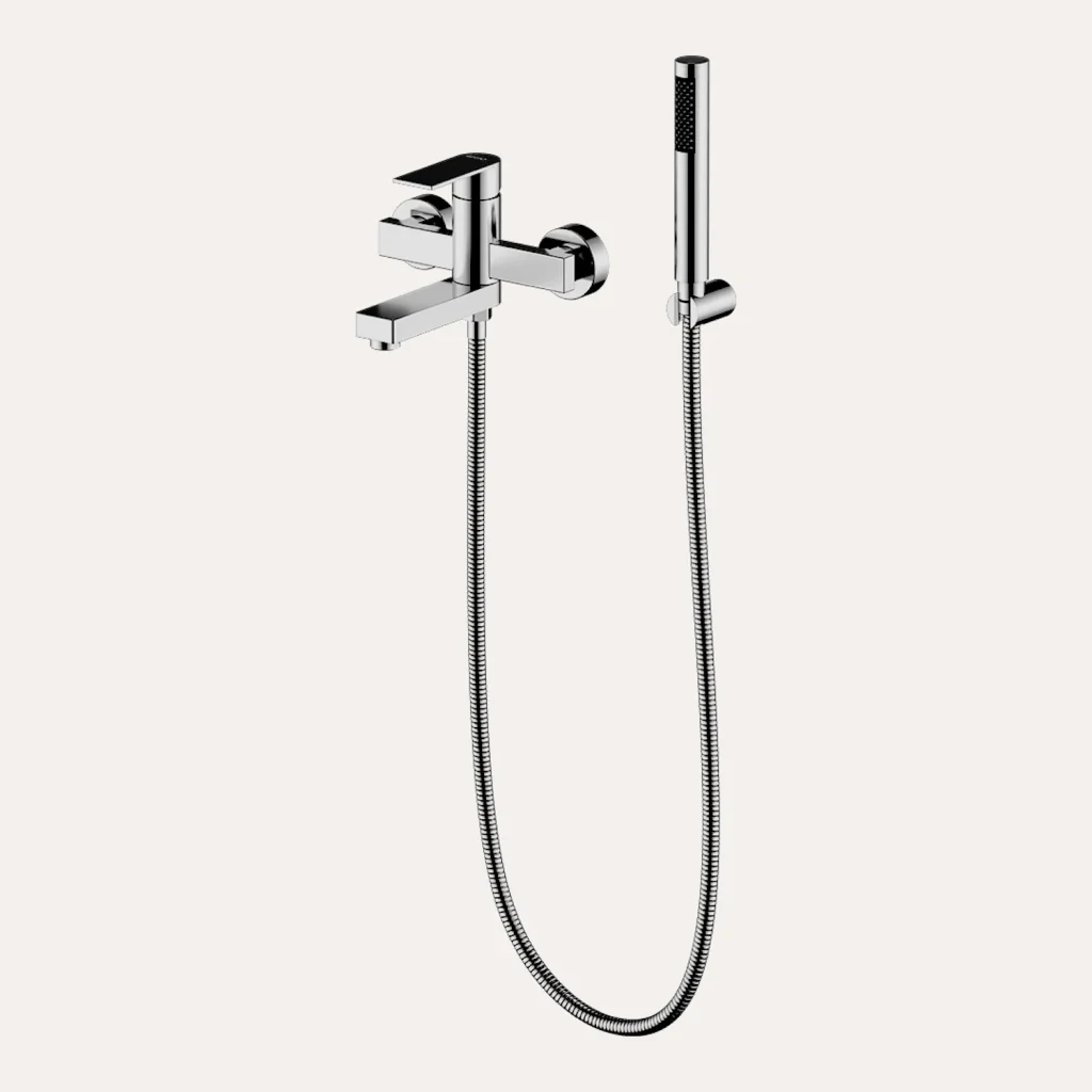 Bateria wannowa natynkowa Arcos – chrom - Kolekcja Arcos - BOCCO