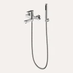 Bateria wannowa natynkowa Arcos – stal szczotkowana - Kolekcja Arcos - BOCCO