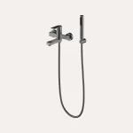 Bateria wannowa natynkowa Arcos – gun metal – Kolekcja Arcos – BOCCO Bateria wannowa natynkowa Arcos – gun metal