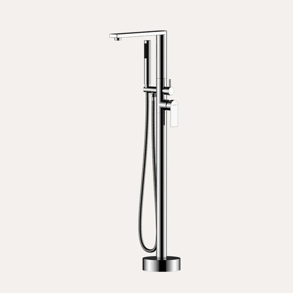 Bateria wannowa wolnostojąca Arcos – chrom - Kolekcja Arcos - BOCCO