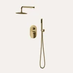 Zestaw prysznicowy podtynkowy Arcos – złoto szczotkowane - Kolekcja Arcos - BOCCO