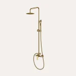 Zestaw prysznicowy natynkowy Arcos – złoto szczotkowane - Kolekcja Arcos - BOCCO