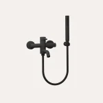 Bateria wannowa natynkowa Structa – czarny mat – Kolekcja Structa – BOCCO Bateria wannowa natynkowa Structa – czarny mat
