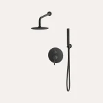 Zestaw prysznicowy podtynkowy Structa – czarny mat - Kolekcja Structa - BOCCO