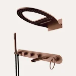 Zestaw prysznicowy podtynkowy Essia – różowe złoto szczotkowane - Kolekcja Essia - BOCCO