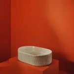 Umywalka nablatowa Pleat owalna – beż - Kolekcja Pleat - BOCCO