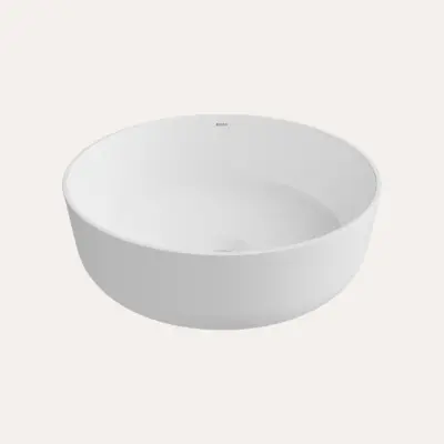 CK01OVAWM-3 Umywalka OVAL z konglomeratu - biały mat