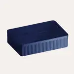 Umywalka nablatowa Pleat prostokątna – cobalt blue