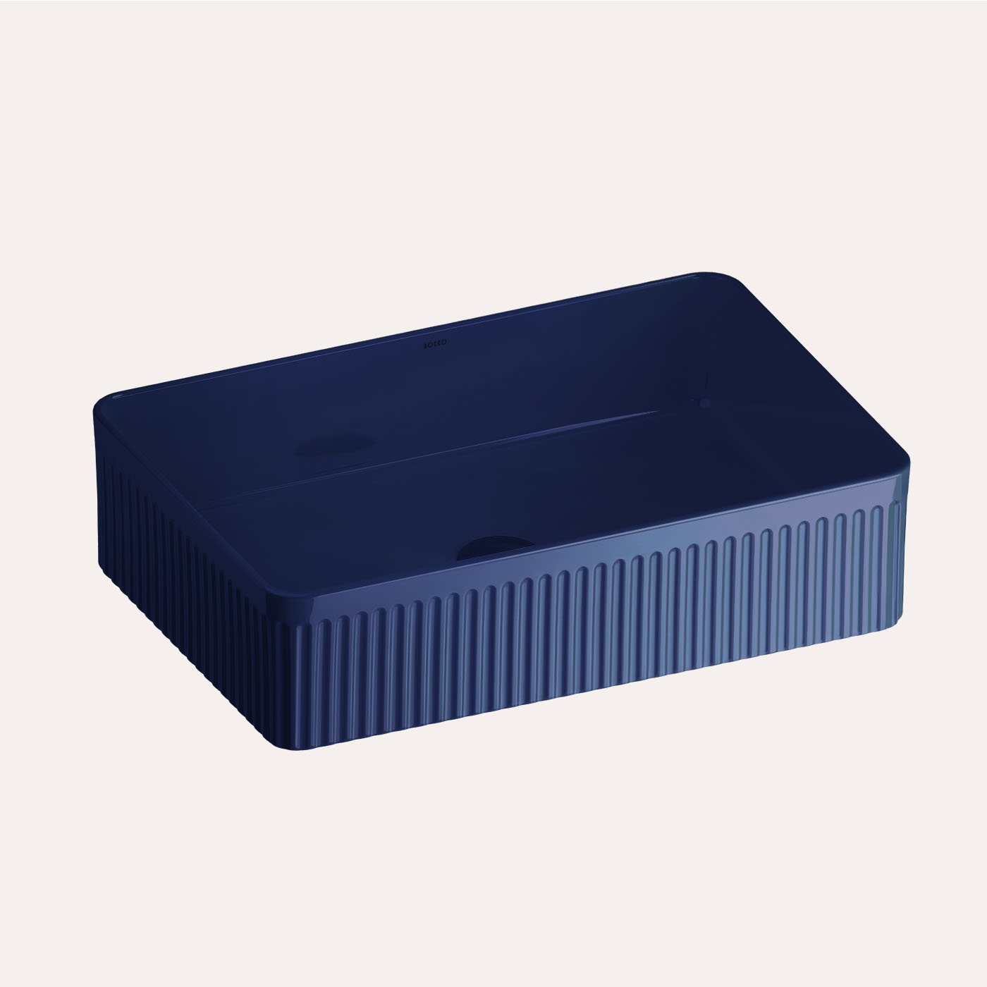 Umywalka nablatowa Pleat - cobalt blue