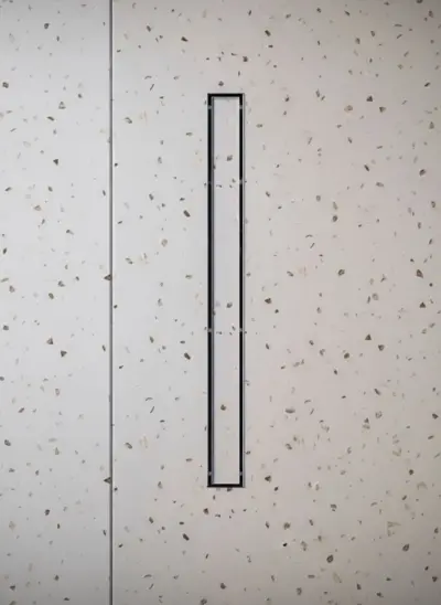 Odpływ liniowy pod płytkę – gun metal - 600x70