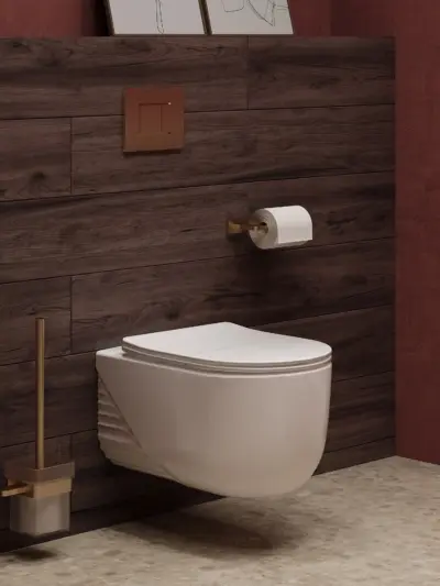 Misa WC  Pleat - biały połysk