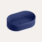 Umywalka nablatowa Pleat owalna – cobalt blue – Kolekcja Pleat – BOCCO Umywalka nablatowa Pleat owalna – cobalt blue