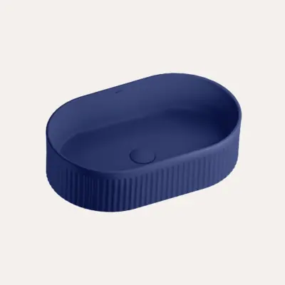 Umywalka nablatowa Pleat owalna – cobalt blue – Kolekcja Pleat – BOCCO Wariant koloru
