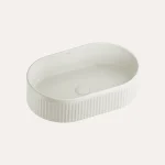 Umywalka nablatowa Pleat owalna – beż - Kolekcja Pleat - BOCCO