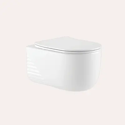 Misa WC Pleat – biały połysk – Kolekcja Pleat – BOCCO Misa WC Pleat - biały połysk