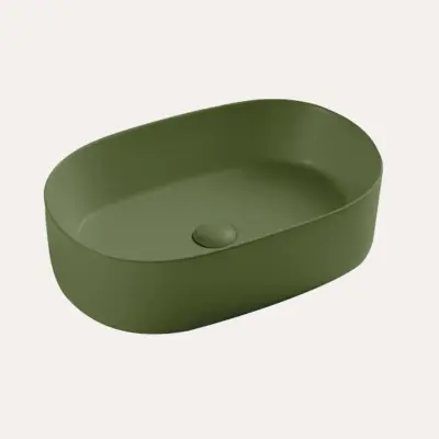 Umywalka nablatowa Charm owalna – sage green – Kolekcja Charm – BOCCO Wariant koloru