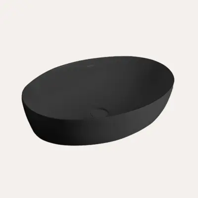 Umywalka nablatowa Charm owalna duża – czarny mat – Kolekcja Charm – BOCCO Wariant koloru
