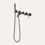 Zestaw wannowo-prysznicowy 5-otworowy podtynkowy Liora - gun metal