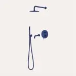 Zestaw wannowo-prysznicowy podtynkowy Structa - cobalt blue