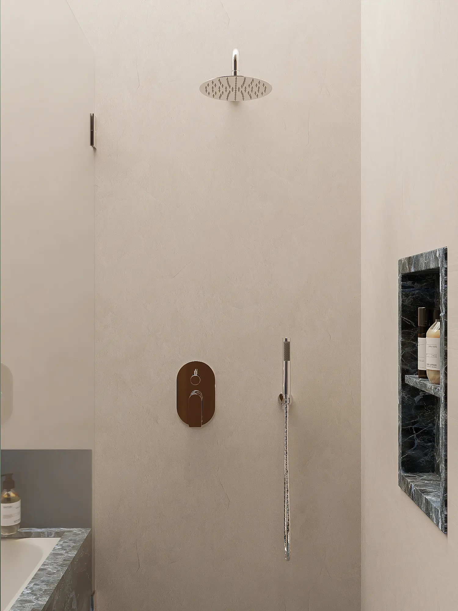 Zestaw prysznicowy podtynkowy Arcos – chrom