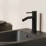 Bateria bidetowa Structa - czarny mat