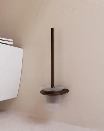 Szczotka WC Nebis – brąz szczotkowany