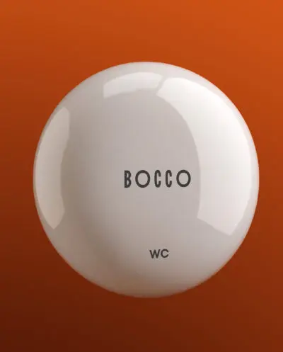 WC ceramika Próbka koloru ceramiki - biały połysk