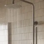 Zestaw prysznicowy termostatyczny natynkowy Liora - stal szczotkowana
