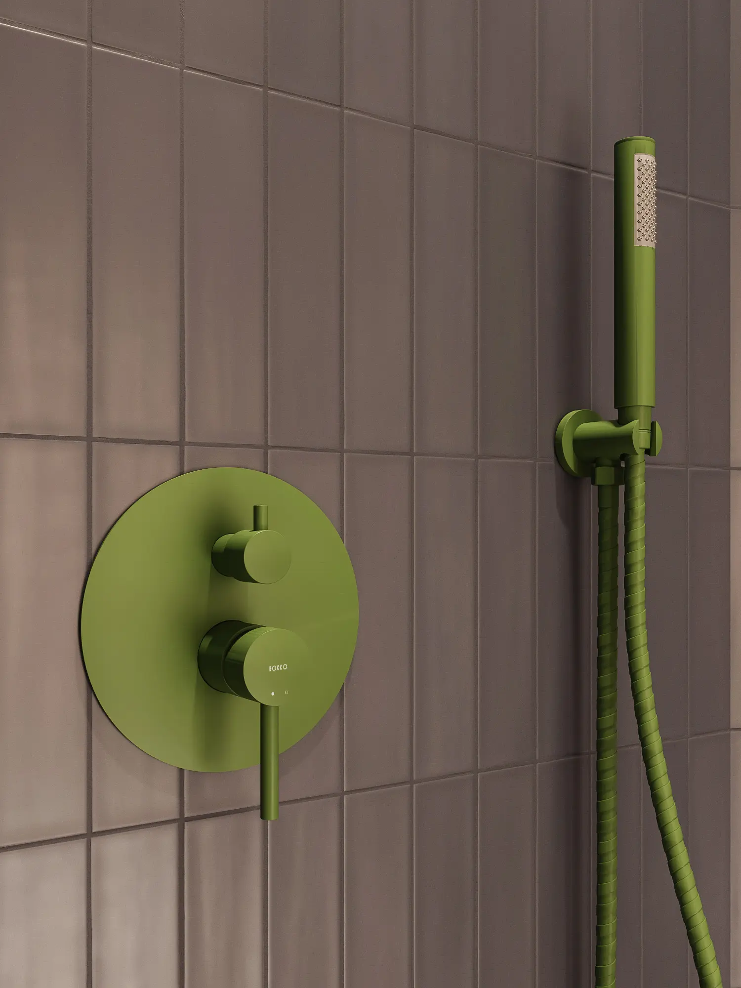 Zestaw prysznicowy podtynkowy Structa – sage green