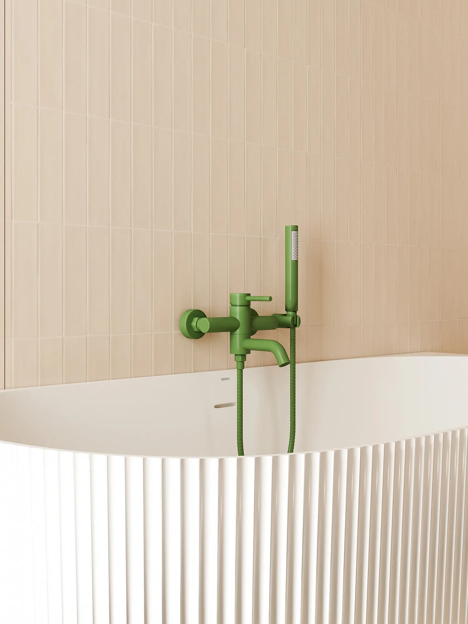 Bateria wannowa natynkowa Structa – sage green