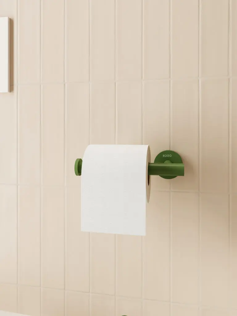 Uchwyt na papier toaletowy Structa – sage green Uchwyt na papier toaletowy Structa – sage green