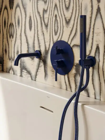 Zestaw wannowo-prysznicowy podtynkowy Structa - cobalt blue