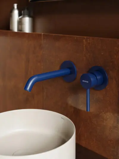 Bateria umywalkowa podtynkowa Structa – cobalt blue